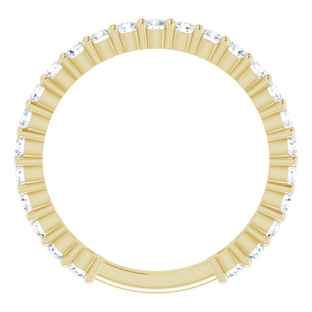 Asleo 25 Stone Wedding Band in 18k Yellow Gold