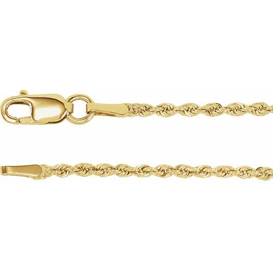 Rope Chain in 14k Yellow Gold