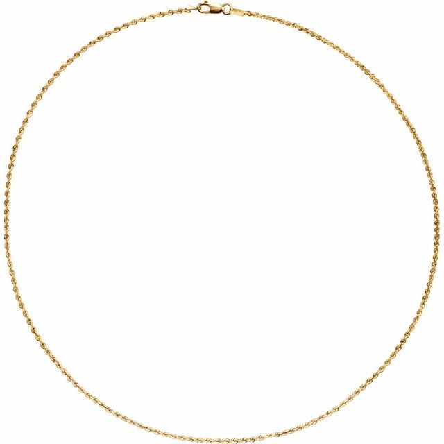 Rope Chain in 14k Yellow Gold