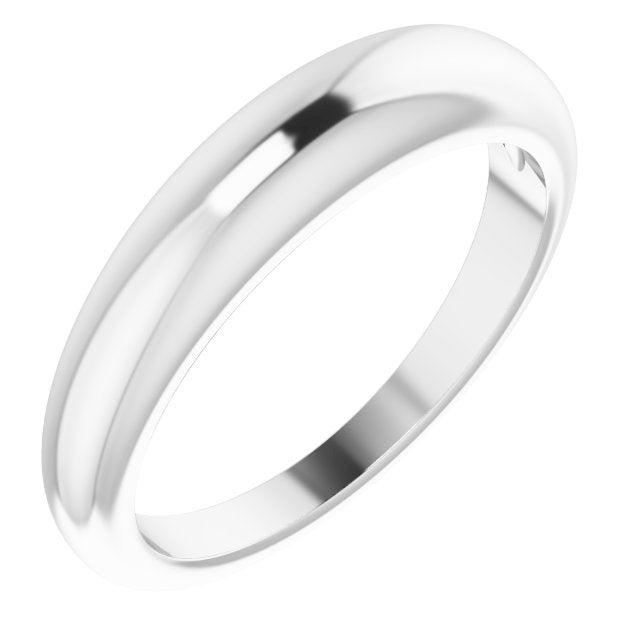 Petite Dome Ring Ring in 14k White Gold