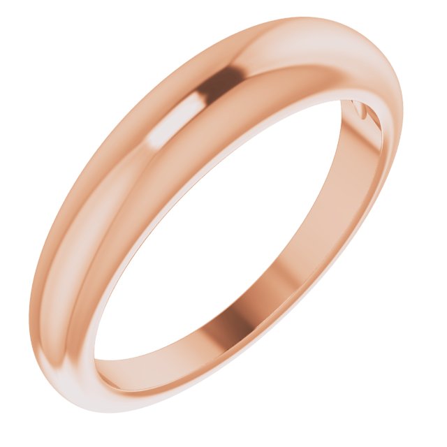 Petite Dome Ring Ring in 14k Rose Gold