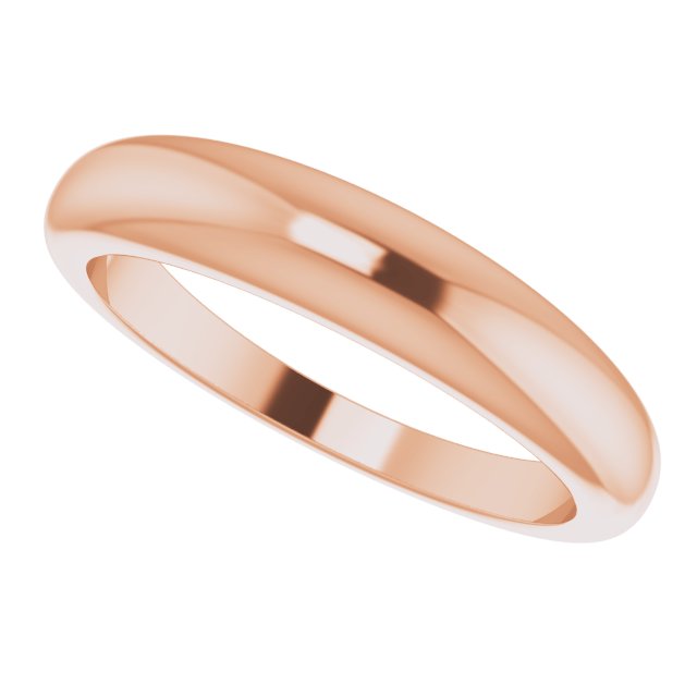 Petite Dome Ring Ring in 14k Rose Gold