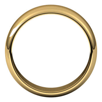 Men Half Round Band in 18k Yellow Gold