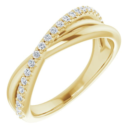 Criss Cross Ring in 14k Yellow Gold