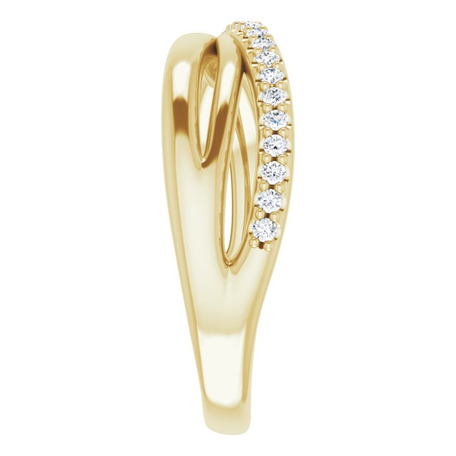 Criss Cross Ring in 14k Yellow Gold