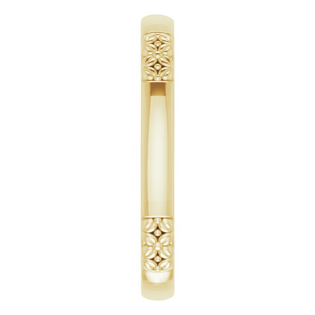 Asleo Floral Band in 18k Yellow Gold