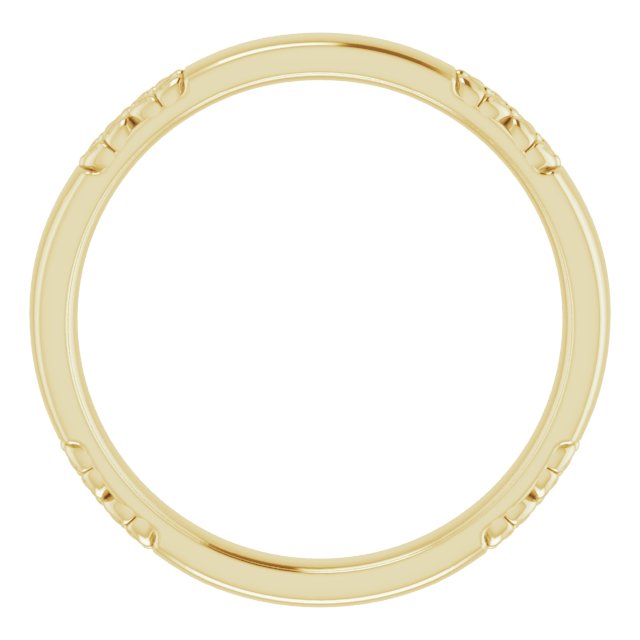 Asleo Floral Band in 18k Yellow Gold