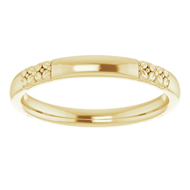 Asleo Floral Band in 18k Yellow Gold