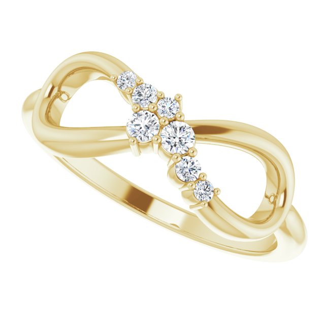 Infinity Ring in 14k Yellow Gold