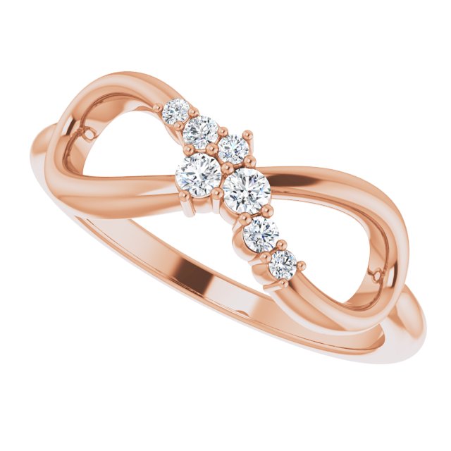 Infinity Ring in 14k Rose Gold