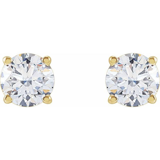 Diamond Stud Earring in 14k Yellow Gold