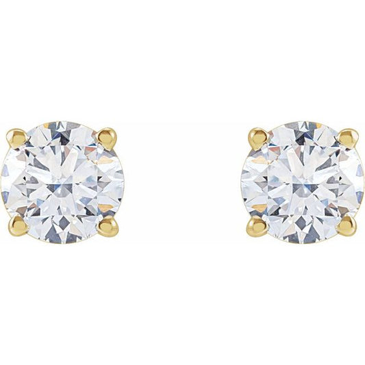 Diamond Stud Earring in 14k Yellow Gold