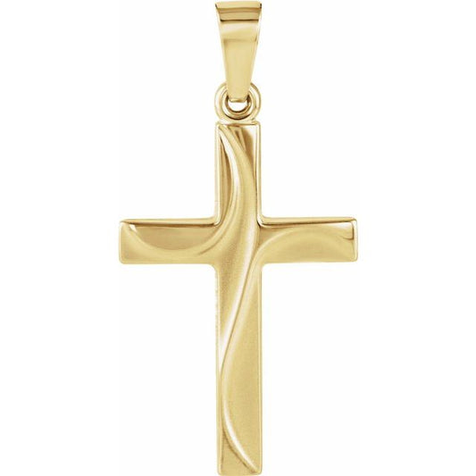 Mini Cross Pendant in 14k Yellow Gold